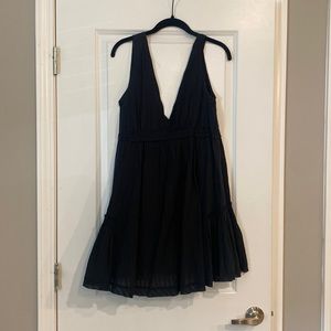 Black V-Neck Dress
